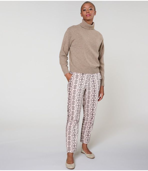 LENY BELEM BEIGE PANTALON en Coton - 1