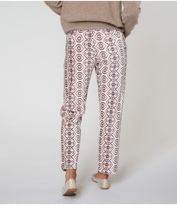 LENY BELEM BEIGE COTTON PANTS - 1