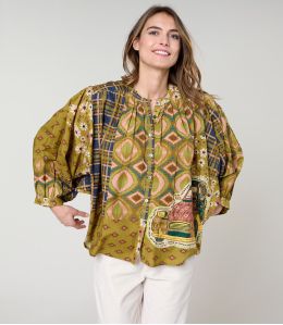 COCO DOLORES GROENE BLOUSE van katoen - 2