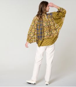 COCO DOLORES VERT BLOUSE en Coton - 3