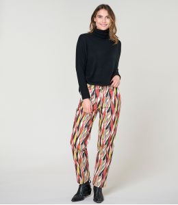 LENY FLAMA RED Pantaloni in viscosa - 2