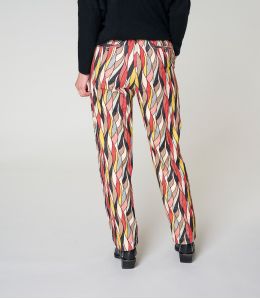 LENY FLAMA RED Viscose Pants - 3