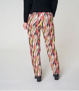 LENY FLAMA ROUGE PANTALON en Viscose - 3