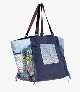 TOTE GRETA Polyester Bag, Cotton, Women's Leather 30 x 30 x 35 cm Storiatipic - 1