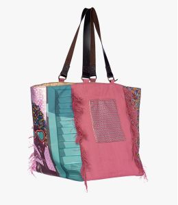 TOTE JODIE Dames Polyester, Katoen, Leren Tas 30 x 30 x 35 cm Storiatipic - 1