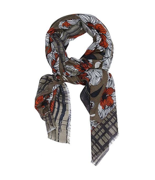 BOUQUET Women's Wool Scarf 80x190 cm Storiatipic - 2