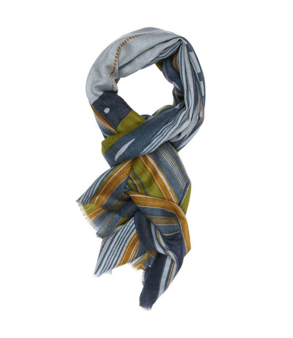 JEANS Men's Wool Scarf 80x200 cm Storiatipic - 1