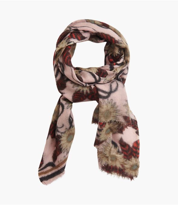 FLEURIE Women's Wool Scarf 70x190 cm Storiatipic - 3