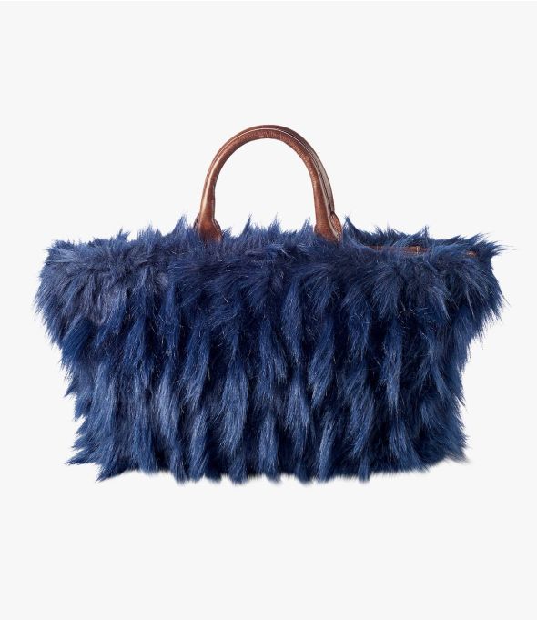 CITY FUR Acrylic Fur Bag, Leather, Women's Polyester 38 x 31 x15 cm Storiatipic - 1