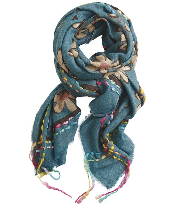 FRAICHE Wool scarf, Acrylic for Women 90 x 200 CM Storiatipic - 1